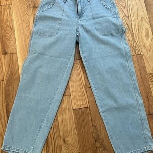 Light Wash Carpenter Jeans - Wide Leg